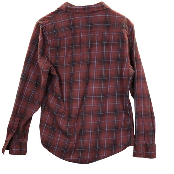 Mens Public Opinion Medium Red & Blue Plaid Button-Down Cotton Shirt - Picture 2 of 10